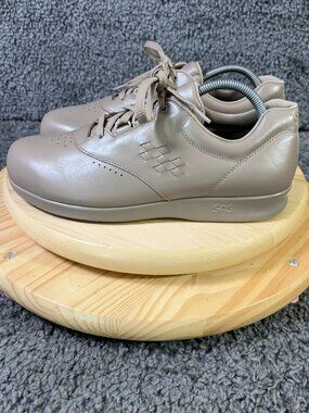 SAS Free Time Shoes Womens Size 11 Wide Leather Mocha Oxford Sneaker Made in USA